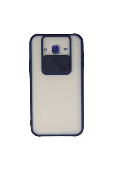 Ethab Ticaret Glb-Stl41414 Samsung Galaxy J7 Kılıf Palm Buzlu Kamera Sürgülü Silikon - Lacivert
