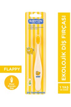 BABYTON 1-6 Yaş Ultra Yumuşak Ekolojik Diş Fırçası Flappy