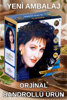 Aleyna Baharat Eagles Siyah Hint Kınası 6 Lı Paket Orjinal Bandrollü Ürün Black Henna Eagles Kına