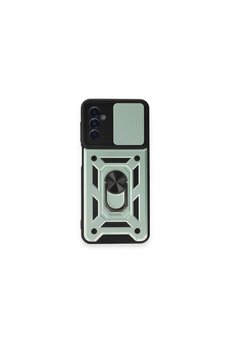 Ethab Ticaret Glb-Stl41414 Samsung Galaxy M14 5G Kılıf Pars Lens Yüzüklü Silikon - Yeşil