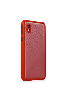 Ethab Ticaret Glb-Stl41414 Samsung Galaxy A01 Core Kılıf Miami Şeffaf Silikon - Kırmızı