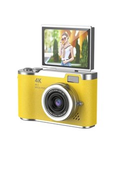 Evimdeyokyok 4K Dijital Retro Video Kamera 48Mp 18X Zoom Flaşlı (32Gb) Kart Dijital Vlog Fotoğraf Makinesi Türkç