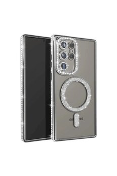 Evimdeyokyok Samsung Galaxy S25 Ultra Kılıf Joke Simli Magneticsafe Kılıf - Gümüş