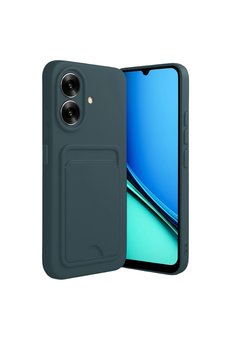 Evimdeyokyok Realme Note 60 Kelvin Kartvizitli Silikon - Koyu Yeşil