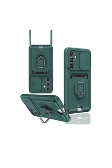Ethab Ticaret Glb-Stl41414 Samsung Galaxy A02S Kılıf Miami Şeffaf Silikon - Koyu Yeşil