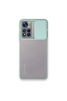 Evimdeyokyok Xiaomi Redmi Note 11 Pro Plus 5G Kılıf Palm Buzlu Kamera Sürgülü Silikon - Turkuaz