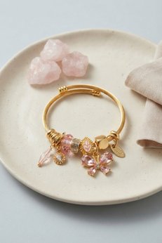 Evimdeyokyok Pembe Model Charmlı Bileklik Tj-Bb8744