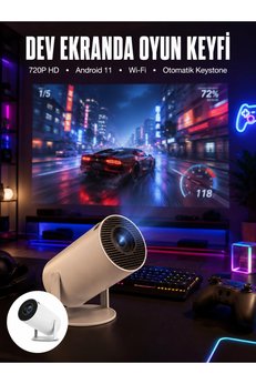 Eco Lounge HDMI ve Full HD Teknolojili 160 Ansı Lümen Kablosuz Projeksiyon Yeni Nesil