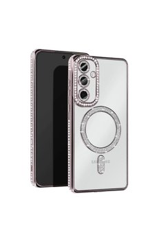 Ethab Ticaret Glb-Stl41414 Samsung Galaxy S25 Kılıf Joke Simli Magneticsafe Kılıf - Gümüş