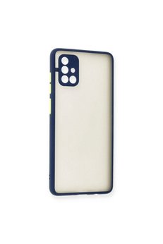Ethab Ticaret Glb-Stl41414 Samsung Galaxy A71 Kılıf Montreal Silikon Kapak - Lacivert