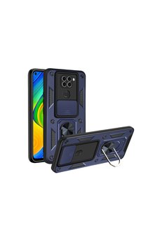 Evimdeyokyok Xiaomi Redmi Note 9 4G Kılıf Pars Lens Yüzüklü Silikon - Lacivert