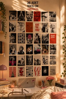 Taranist Poster - Sex And The City Kate Moss IT Gırl Disko 90'lar Kartpostal Seti Girl Power Pinterest Dekor