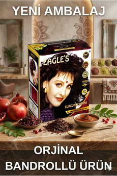 Aleyna Baharat Eagles Kızıl Hint Kınası 6 Lı Paket Orjinal Bandrollü Ürün Burgundy Henna Eagles Kına