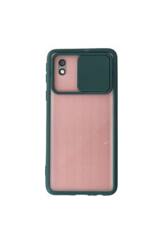 Evimdeyokyok Samsung Galaxy A01 Core Kılıf Palm Buzlu Kamera Sürgülü Silikon - Yeşil