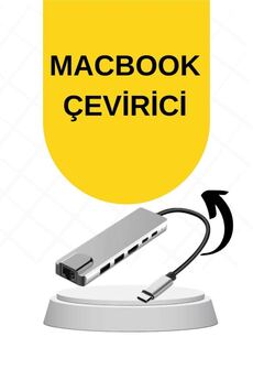 Toptan Bulurum Macbook Pro/Air Uyumlu Usb Type-C 8 In 1 Hub Dönüştürücü Çevirici Çoklayıcı Usb Hdmi Micro Sd 8 Girişli