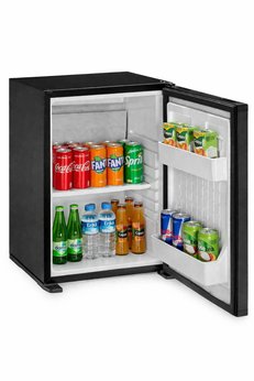 ISM Şarap ve İçecek Soğutucu 40 Litre – Sessiz Siyah Mini Buzdolabı Otel Tipi Minibar