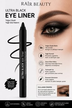 RAİR BEAUTY Buğulu Makyaj Yağlı Siyah Göz Kalemi - Waterproof Eyeliner