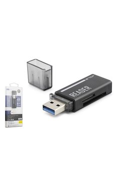 Evimdeyokyok Usb Type-C 3.2 Gen1 Kart Okuyucu Sd Microsd 5 Gbps Siyah C306