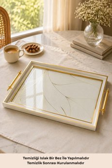 Enza Beste Çay Kahve Kahvaltılık Ve Sunum Tepsisi 48 x 29