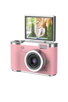 Evimdeyokyok 4K Dijital Retro Video Kamera 48Mp 18X Zoom Flaşlı (32Gb) Kart Dijital Vlog Fotoğraf Makinesi Türkçe