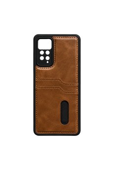 Evimdeyokyok Xiaomi Redmi Note 12 Pro 4G Kılıf Sara Kartvizitli Deri Kılıf - Taba