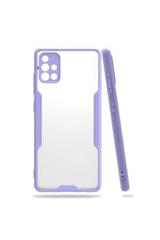Ethab Ticaret Glb-Stl41414 Samsung Galaxy A71 Kılıf Platin Silikon - Lila
