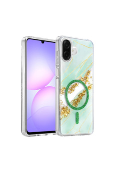 Evimdeyokyok Onegif Samsung Galaxy A07 4G Lotus Simli Magsafe Kapak - Yeşil