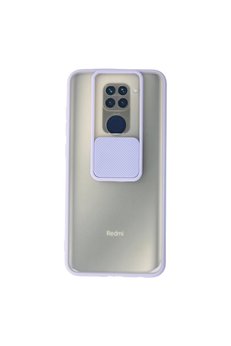 Evimdeyokyok Xiaomi Redmi Note 9 Kılıf Palm Buzlu Kamera Sürgülü Silikon - Lila