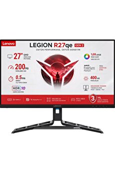 Lenovo Legion R27qe Gen 2 27" 0.5ms Mprt 200Hz IPS 2K QHD Pivot Gaming Monitör 68C7GAC3TK
