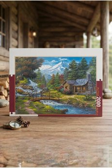 Tıfıl Toys Doğanın Kalbinde Huzur: İki Küçük Şelale 2000 Parça Eğitici Öğretici Puzzle