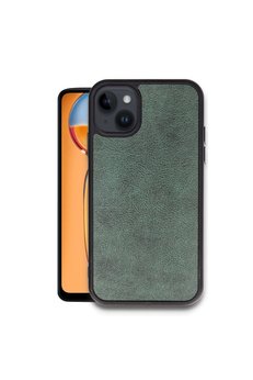 Evimdeyokyok Apple İphone 14 Kılıf Aras Deri Kapak - Koyu Yeşil