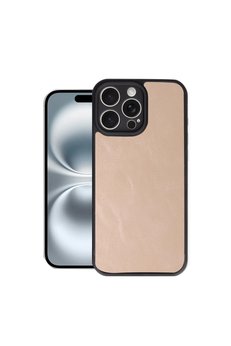 Evimdeyokyok Apple İphone 16 Pro Max Kılıf Aras Deri Kapak - Pudra
