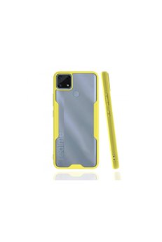 Evimdeyokyok Realme C25 Kılıf Platin Silikon - Sarı