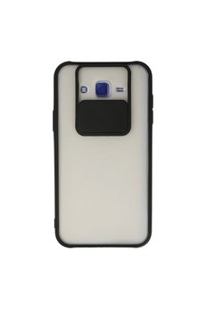 Ethab Ticaret Glb-Stl41414 Samsung Galaxy J7 Kılıf Palm Buzlu Kamera Sürgülü Silikon - Siyah