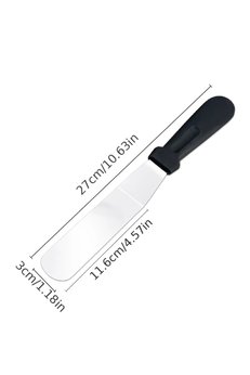 Evimdeyokyok Paslanmaz Çelik L Tipi Pastacı Spatulası – Krema Düzeltme Ve Pasta Şekillendirme Bıçağı