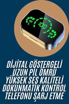 Ethab Giyim 2025 Model Bluetooth Kulaklık Telefon Şarj Edebilen Çağrı Cevaplama Dijital Gö - Glst1578-137