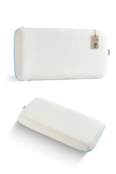 VİSCOTEX Hava Kanallı Boyun Destekli Visco Ortopedik Çocuk Yastığı 66x33x6 Cm Turkuaz-beyaz