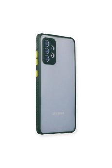 Ethab Ticaret Glb-Stl41414 Samsung Galaxy A72 Kılıf Miami Şeffaf Silikon - Koyu Yeşil