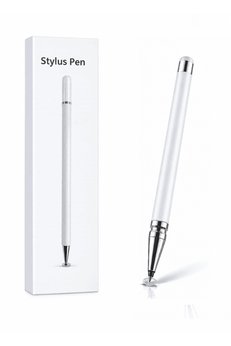 Çerçici Samsung A71 Uyumlu Dokunmatik Stylus Kalem Disk Uçlu Hassas Beyaz Tablet Telefon Çizim Kalemi