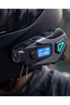 Ethab Giyim Kask İçi Bluetooth Kulaklık Kamera Ve Fener Özellikli Su Geçirmez Dayanıklı T - Glst2852-549