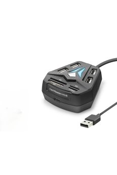Evimdeyokyok Usb Hub Kart Okuyucu 8 Port Siyah A068B