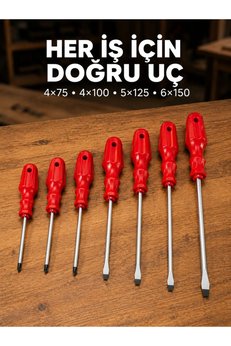 Eco Lounge Manyetik Uçlu 7 Parça Tornavida Seti Düz Ve Yıldız Tornavida