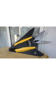 Kuzey RC F-117 Nighthawk Fotoblok RC Model Uçak Tam Paket Kit FlySky i6X Kumandalı