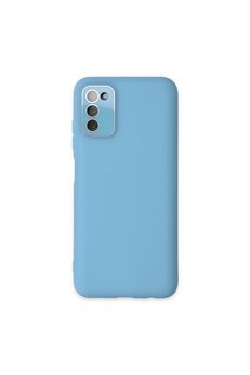 Evimdeyokyok Samsung Galaxy A03S Kılıf Lansman Glass Kapak - Mavi