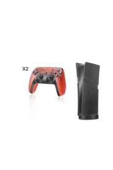 Evimdeyokyok Ultra Retro Oyun Konsolu Hdmi Çift Gamepad Seti 128 Gb Hafıza Kartlı 2.4G Kablosuz Siyah Gs5