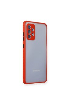 Ethab Ticaret Glb-Stl41414 Samsung Galaxy A72 Kılıf Miami Şeffaf Silikon - Kırmızı