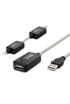 Evimdeyokyok Usb Uzatma Kablosu 25 M - Silver Siyah Hdx7546