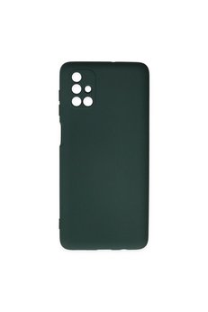 Ethab Ticaret Glb-Stl41414 Samsung Galaxy M51 Kılıf Nano İçi Kadife Silikon - Koyu Yeşil