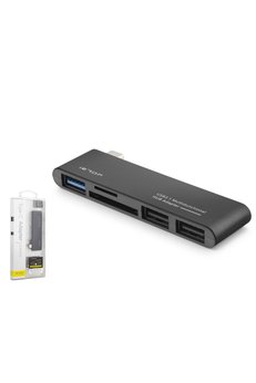 Evimdeyokyok Type-C Hub Usb 3.0 Usb 2.0 Sd Tf Kart Okuyucu 5 Port Tu251