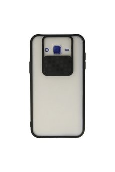 Evimdeyokyok Samsung Galaxy J7 Kılıf Palm Buzlu Kamera Sürgülü Silikon - Siyah